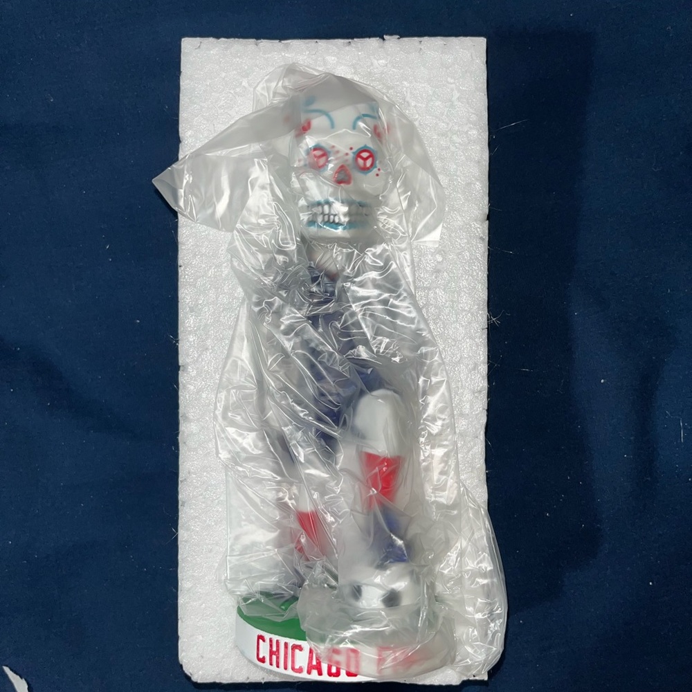Chicago Fire Soccer Calavera bobble head